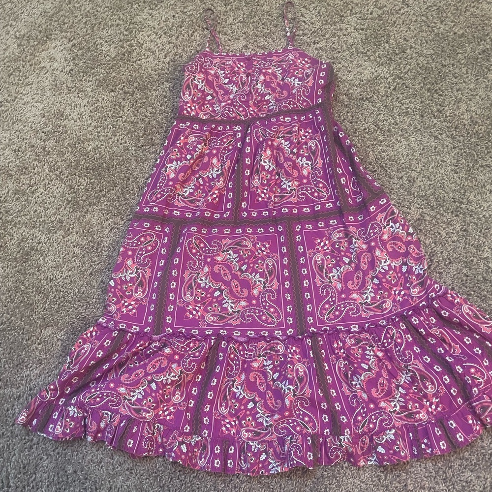 Vintage Old Navy Pink and Purple Children’s Size 14 Sundress